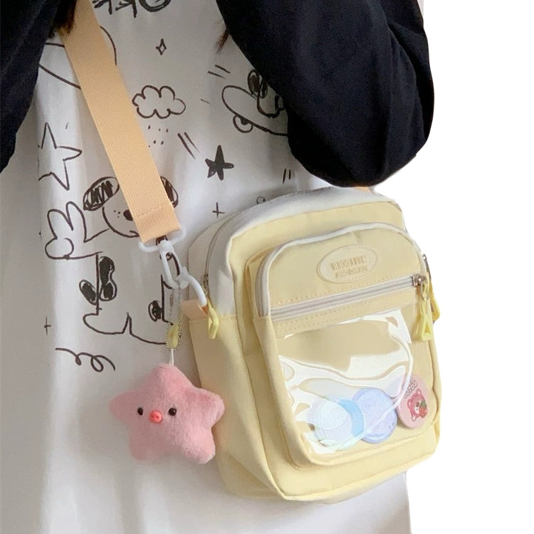 Lovely Small Simple Polyester Cross-pack Teens Girls Candy Color Casual Strap Bag